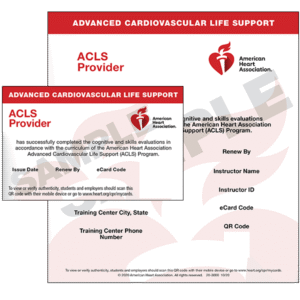 ACLS Provider Ecard