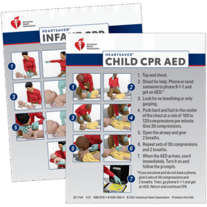 Heartsaver Child & Infant CPR AED Wallet Card (100-pack)