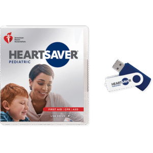 Heartsaver Pediatric First Aid CPR AED Course Videos on USB Drive
