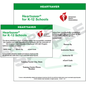 Heartsaver for K-12 Schools eCard
