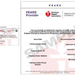 PEARS® Provider eCard