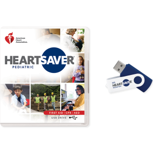 Heartsaver Pediatric First Aid CPR AED Course Videos on USB Drive